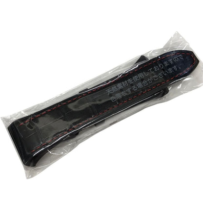 フランクミュラー ヴァンガード V45用 クロコ ラバーバンド メンズ ブラック×レッド FRANCK MULLER【AFI14】