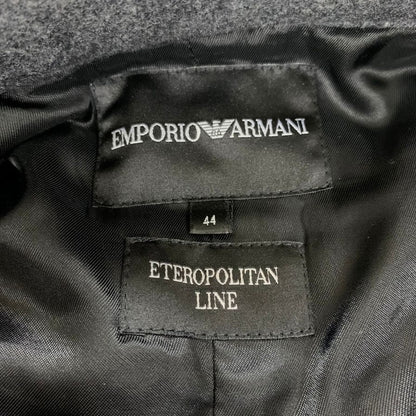 未使用◆エンポリオ アルマーニ ダッフル風 コート ETEROPOLITAN LINE  メンズ サイズ44 グレー EMPORIO ARMANI 【AFA24】