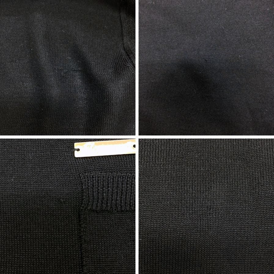 極美品◆ディースクエアード カーディガン シルク100% レディース サイズM ブラック S75HA0522 S15155 DSQUARED2 【AFB28】