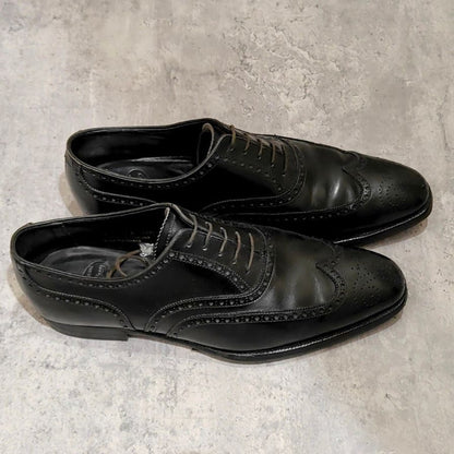 ジョンロブ レザーシューズ エイボン パンチドキャップトゥ カーフ ブラウン 8000ラスト サイズUK6E JOHNLOBB ビジネスシューズ 約24.5cm【LA】【中古】
