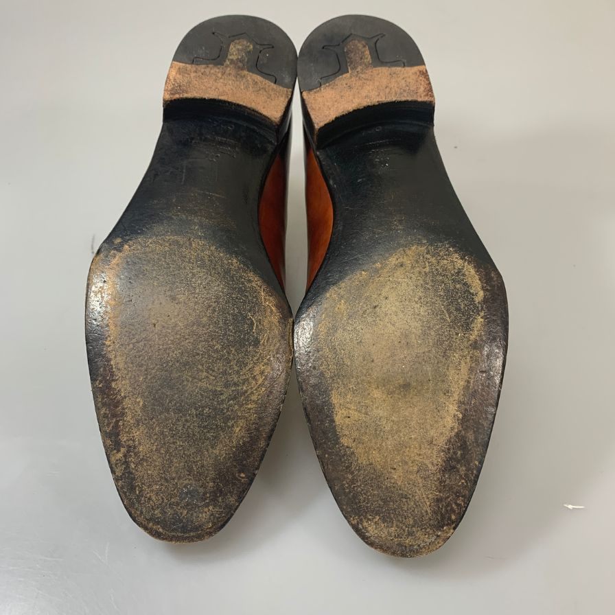 ジョンロブ レザーシューズ プレーントゥ イヤーモデル 2003 サイズUK6.5E ブラウン JOHN LOBB ビジネスシューズ 約24.5cm【LA】【中古】