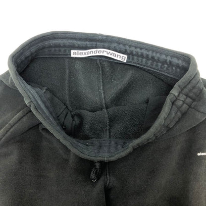 アレキサンダーワン スウェットパンツ ロゴ 裏起毛 ブラック メンズ サイズS ALEXANDER WANG 【AFB36】