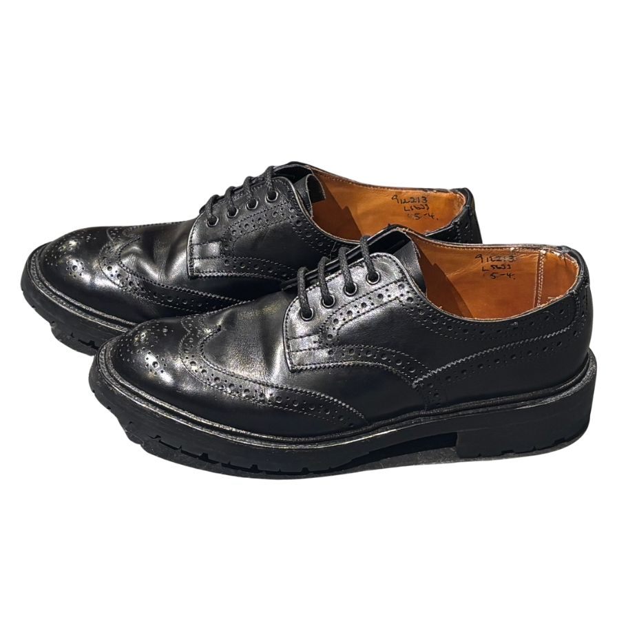 トリッカーズ レザーシューズ バートン L5633 カーフ ブラック レディースサイズUK5 Tricker’s ビジネスシューズ 約23.5cm【LA】【中古】