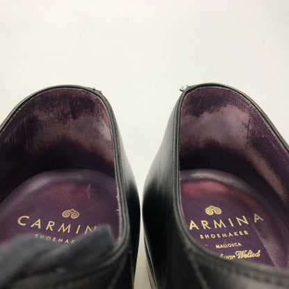 カルミナ レザーシューズ ストレートチップ 80204 ボックスカーフ メンズ ブラック サイズ7 CARMINA 約25.0cm【AFD14】