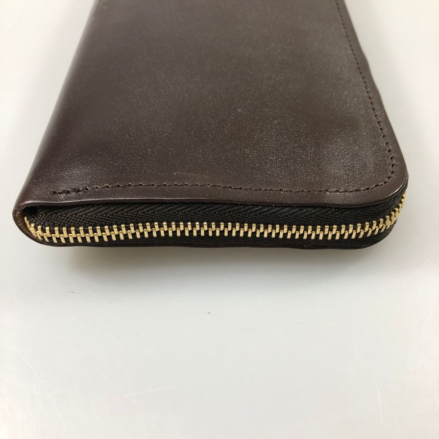 グレンロイヤル 長財布 ラウンドジップ ブライドルレザー ダークブラウン GLENROYAL【AFI1】