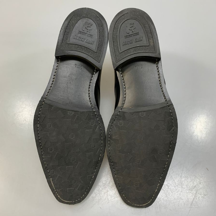 スコッチグレイン シャインオアレイン 1812 ダブルモンク メンズ ブラック サイズ24.5 SCOTCH GRAIN 約24.5cm【AFC41】