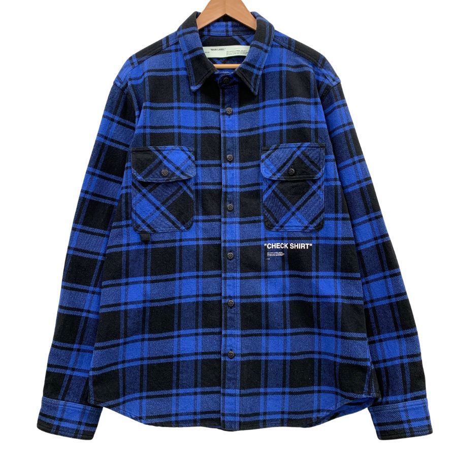 OFF-WHITE 2018SS  アロー  フランネルシャツ OFF-WHITE 2018SS アロー フランネルシャツ