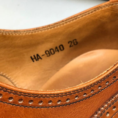 スコッチグレイン HA9040 匠シリーズ セミブローグ ライトブラウン サイズ26 革靴 SCOTCH GRAIN ビジネスシューズ 約26.0cm【LA】【中古】