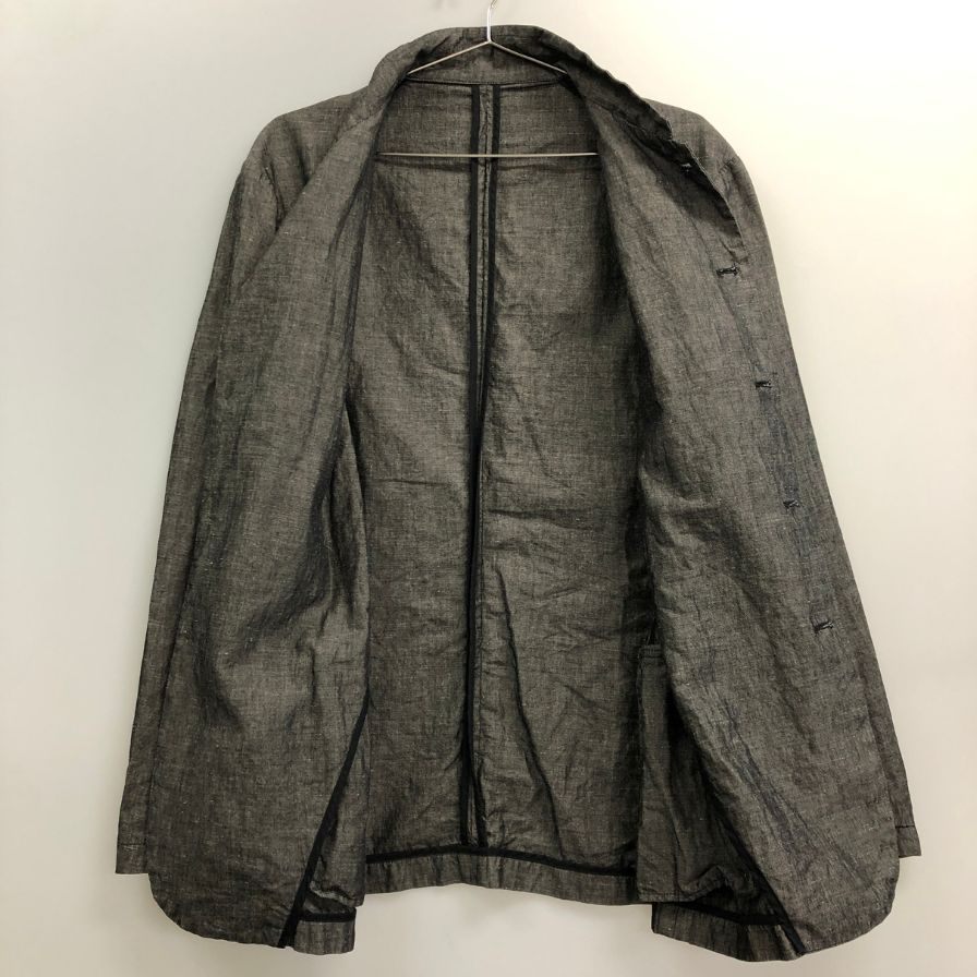 極美品◆アーチ フレンチ リネン ジャケット  ブラック サイズXL ARCH 札幌 【AFB29】