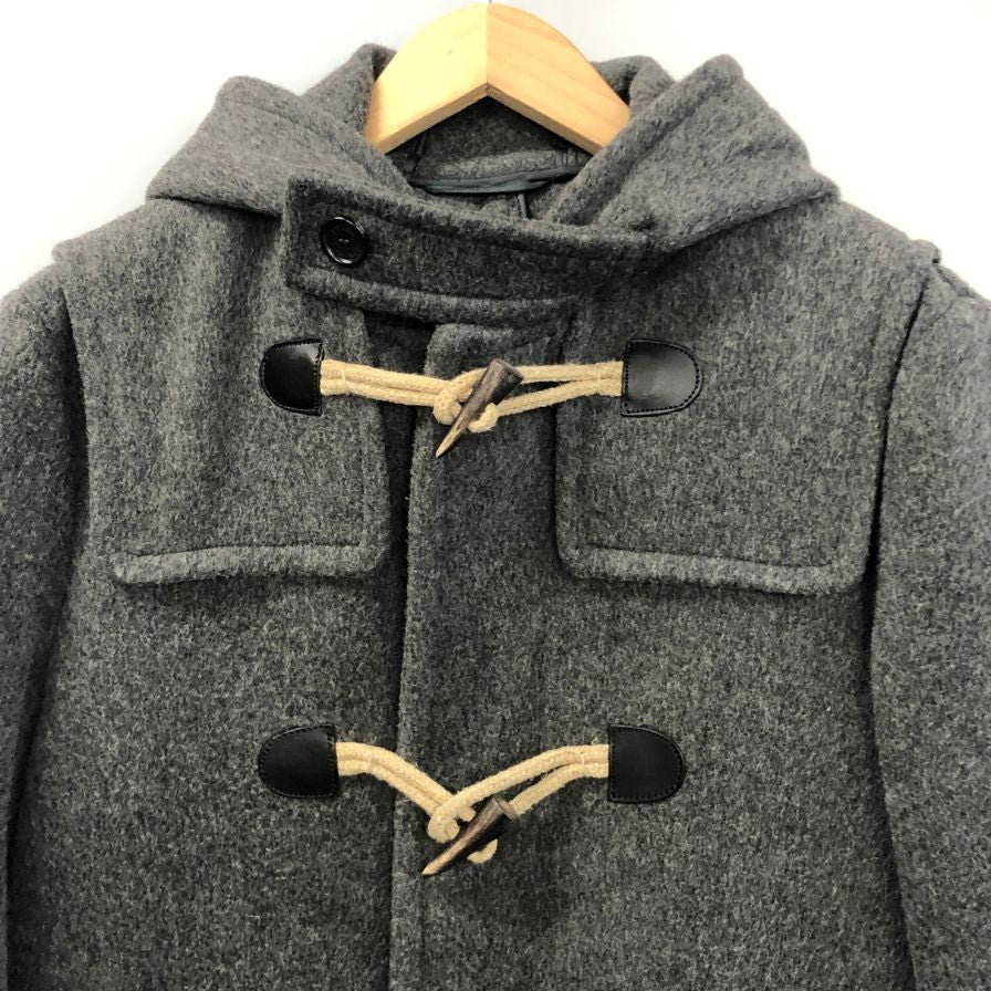 美品◆プラダ ショート丈 ダッフルコート 2014 SGH609 R132 メンズ サイズ46 グレー PRADA 【AFA8】