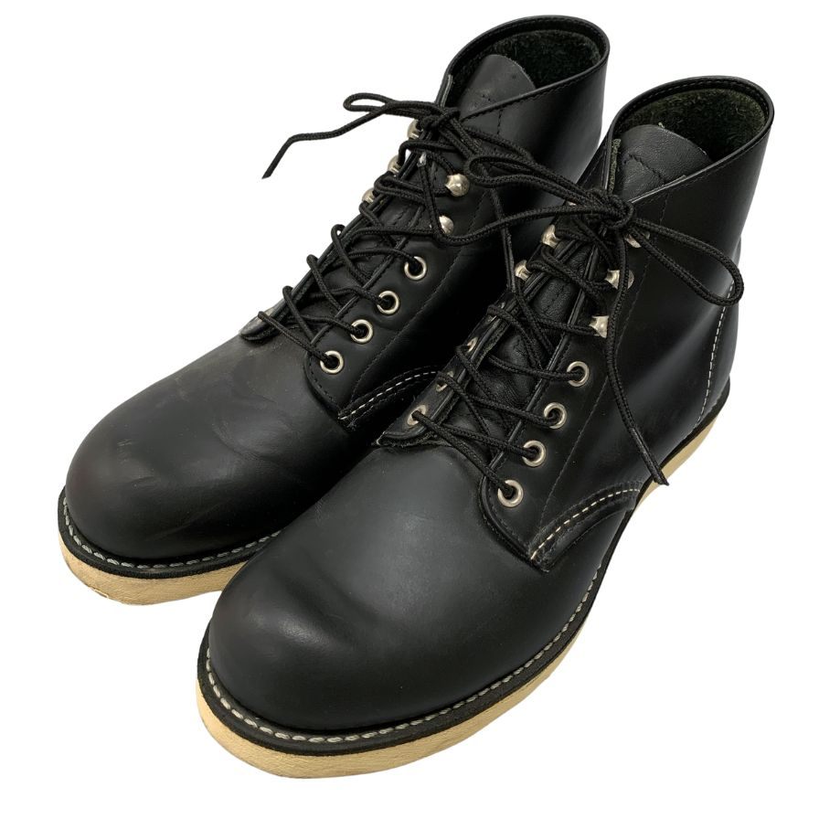 レッドウィング アイリッシュセッター ドックタグ  8165 プレーントゥ  ブラック メンズサイズ UK 8.5 A Red Wing 約27.0cm【AFC43】