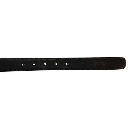 ロエベ レザーベルト ゴールド金具 グレー サイズ34-85 LOEWE【AFI13】