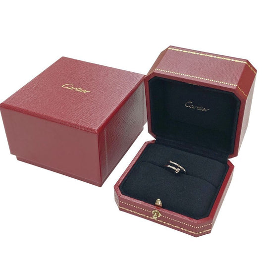 カルティエ リング ジュスト アンクル プラチナ AU750 レディース シルバー サイズ46  Cartier