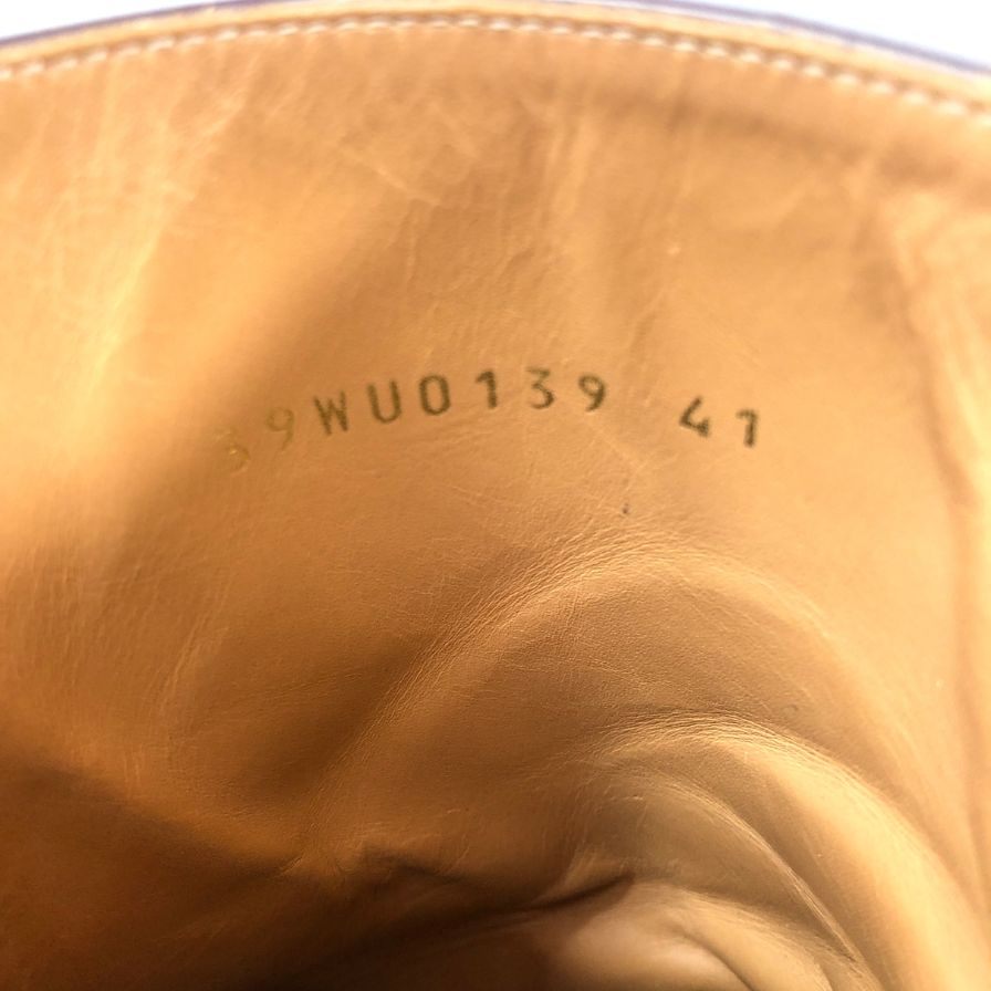 メゾン マルジェラ ブーツ ヒール 変形 メタリック ジップ 39WU0139 パープル サイズ41 レディース Maison Margiela 約26.0cm【AFC52】