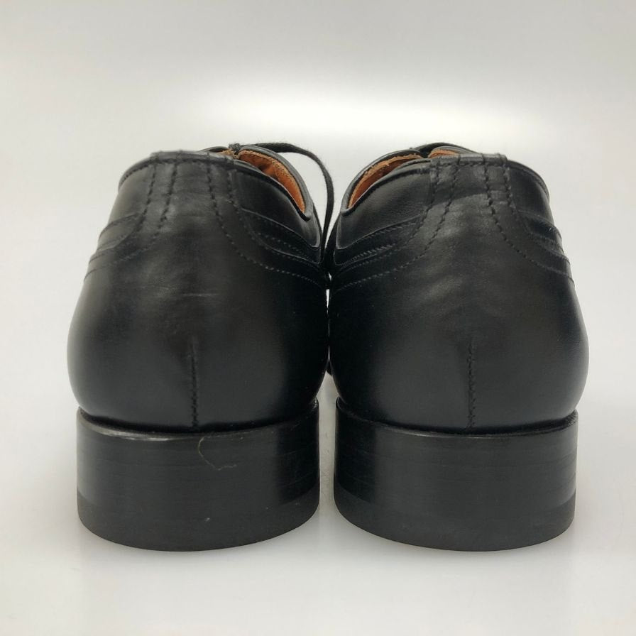 ロブス レザーシューズ ストレートチップ   カーフ  ブラック メンズ サイズ38 LOBBS 約23.0cm【AFC43】