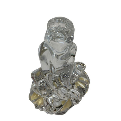 バカラ クリスタルオブジェ 干支 猿 Baccarat【AFB55】【中古】