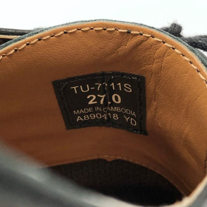 テクシーリュクス レザーシューズ TU-771S  Uチップ 本革 ブラック サイズ27.0  texcy luxe 約27.0cm【AFC６】