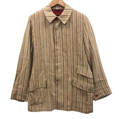 極美品◆エトロ カバーオール ストライプ メンズ サイズM ベージュ ETRO 【AFB27】