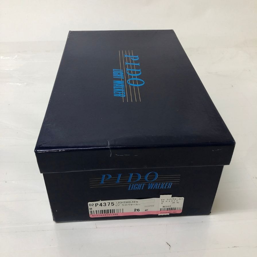 ピド ライトウォーカー ローファー ブラック メンズ サイズ26EEEE P4375 PIDO LIGHT WALKER 約26.0cm【YBD4】