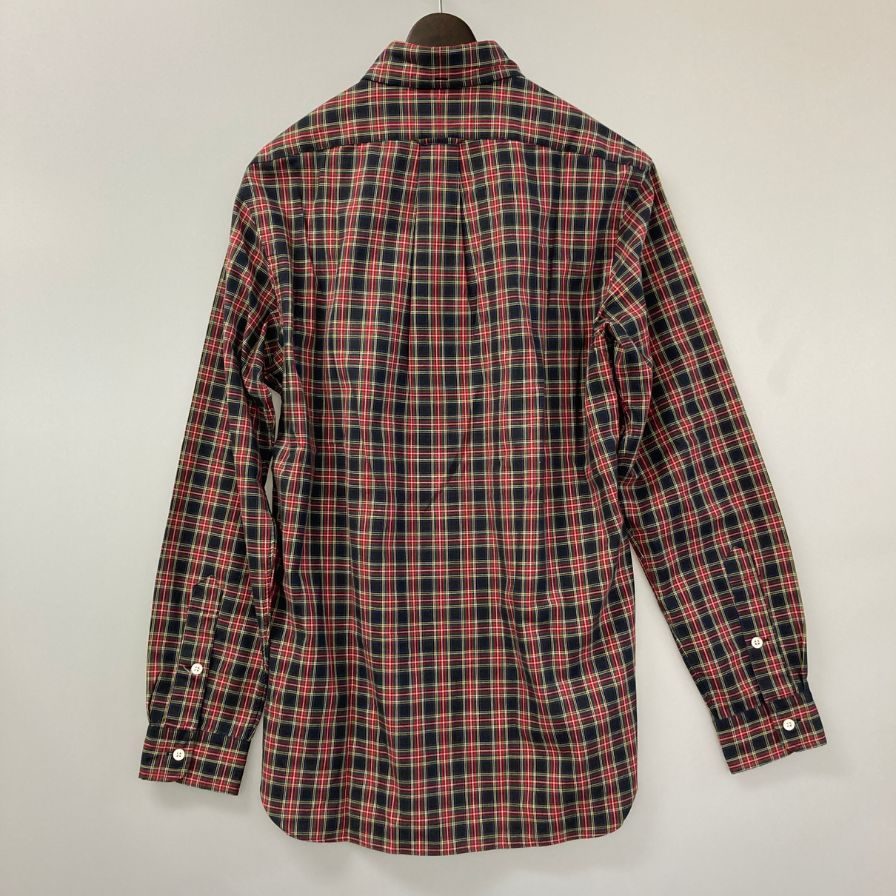 美品◆ラルフローレン ボタンダウンシャツ 90年代 チェック メンズ サイズM Ralph Lauren 【AFB25】