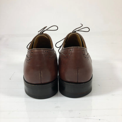ジョンストン＆マーフィー レザーシューズ ウイングチップ メンズ サイズ8.5 ブラウン JOHNSTON & MURPHY 約26.5cm【AFC1】