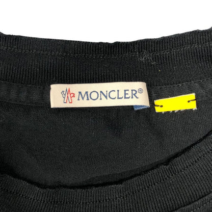 中古◆モンクレール アリシアキーズ Tシャツ バックプリント ユニセックス サイズ2 ブラック Moncler×Alicia Keys 【AFB8】