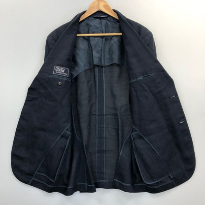 美品◆ポロ ラルフローレン テーラードジャケット 段返り3B ネイビー サイズA6 Polo Ralph Lauren 【AFB14】