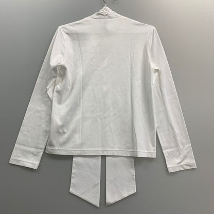 極美品◆ノワールケイニノミヤ コムデギャルソン レディース 変形クルーネックトップス AD2024 3N-T003 サイズM ホワイト noir kei ninomiya 【AFB37】