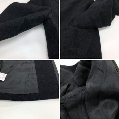 中古◆ミコ クリエ ノーカラー ジャケット レディース ブラック サイズ40 MICO COULIER 【AFB40】