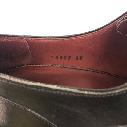 マグナーニ レザーシューズ 2アイレット カジノコレクション サイズ40 ブラック MAGNANNI 約24.5cm【AFC34】