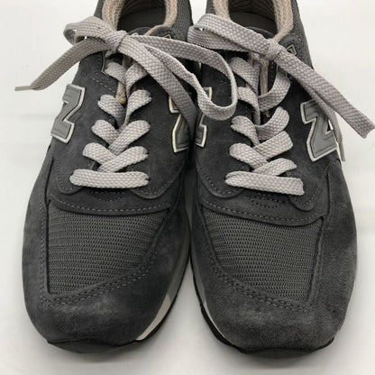 ニューバランス スニーカー M998CH メッシュ×スエード アメリカ製 メンズ チャコールグレー サイズ26cm NEW BALANCE 約26.0cm【AFC47】