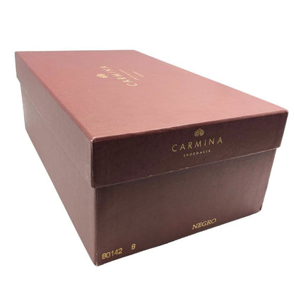 カルミナ コインローファー 80142 ブラック サイズ8 メンズ ボックス カーフ レザー 革靴 黒 CARMINA BOX CALF ローファー 約26.5cm【LA】【中古】