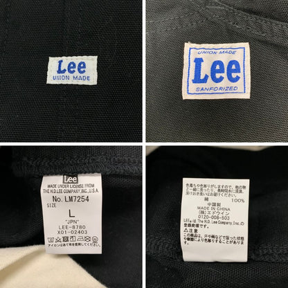 リー オーバーオール ダンガリーズ ダック地 ワーク ペインター LM7254 ブラック メンズ サイズL Lee 【AFB26】