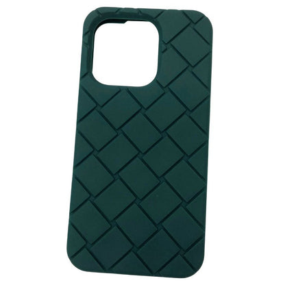 ボッテガヴェネタ iPhoneケース iPhone15Pro ラバー イントレチャート グリーン系 BOTTEGA VENETA【AFI10】【中古】