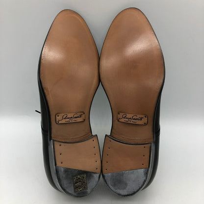 シルバノサセッティ プレーントゥ レザーシューズ ブラック サイズ6 メンズ SILVANO SASSETTI 約25.0cm【AFD13】