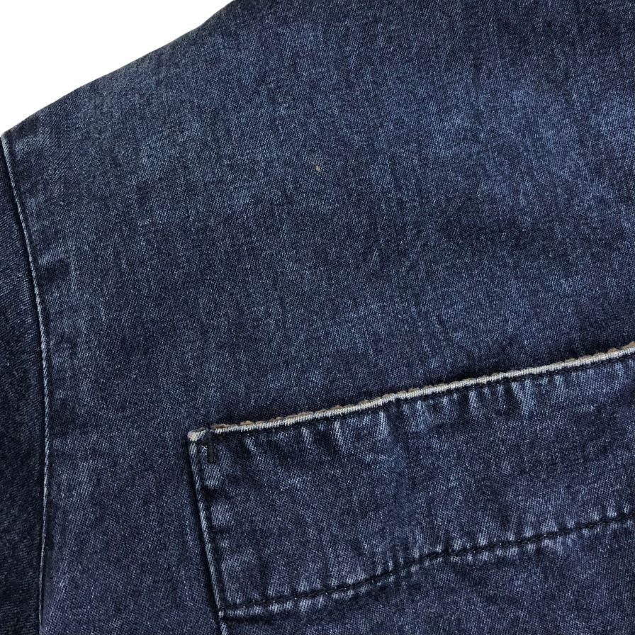 美品◆パパス アイランド デニム カバーオール メンズ M インディゴ D0414FJM02 PAPAS ISLAND 【AFB3】