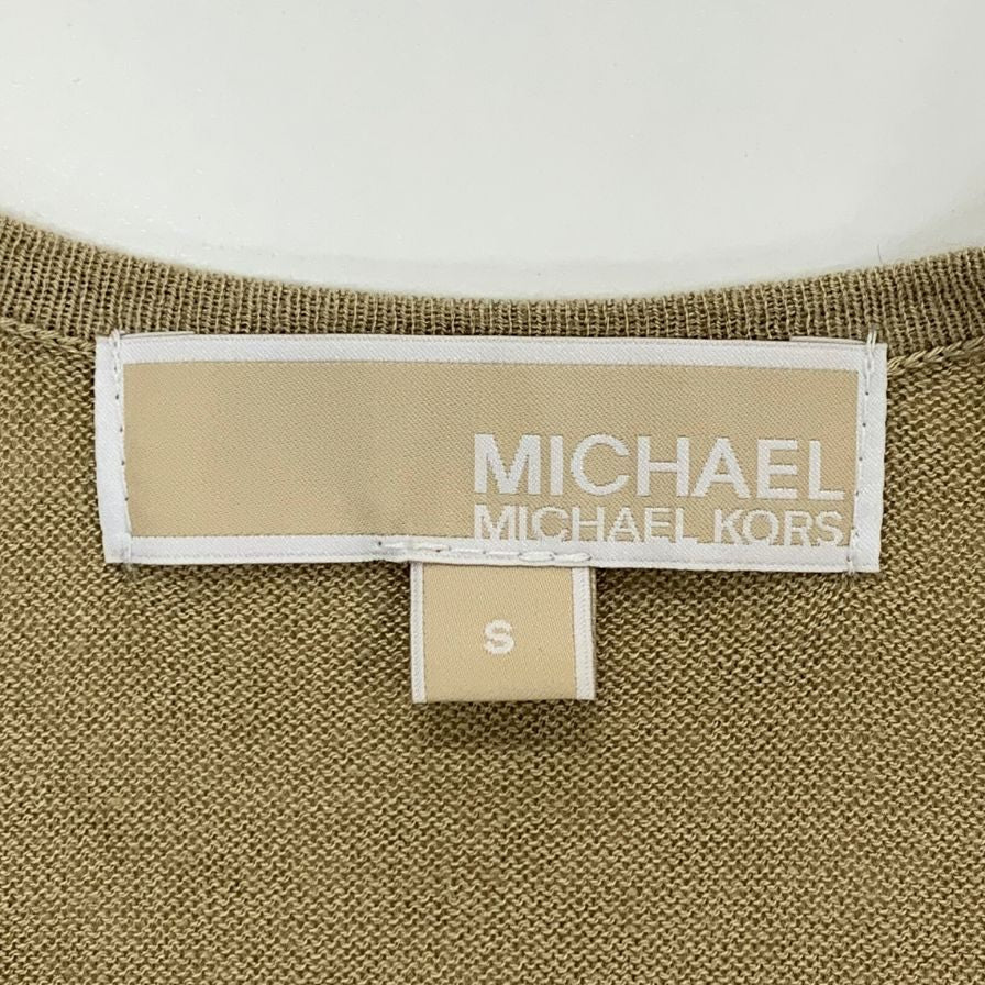 美品◆マイケルコース レディース トップス タンクトップ レーヨン シルク＆カシミア混 サイズS ブラウン系 MICHAEL KORS 【AFB7】