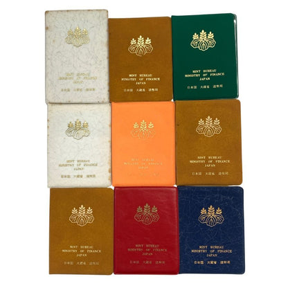 【9セット】造幣局 166＆666円貨幣セット 1976～1982 総額 青緑あり【AFB53】【中古】
