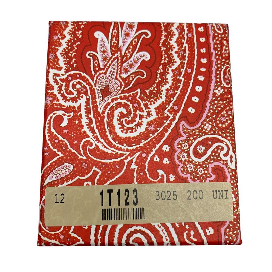 エトロ エアポッズケース カンフーパンダ AirPodsケース レッド系 レザー ETRO【AFI8】【中古】