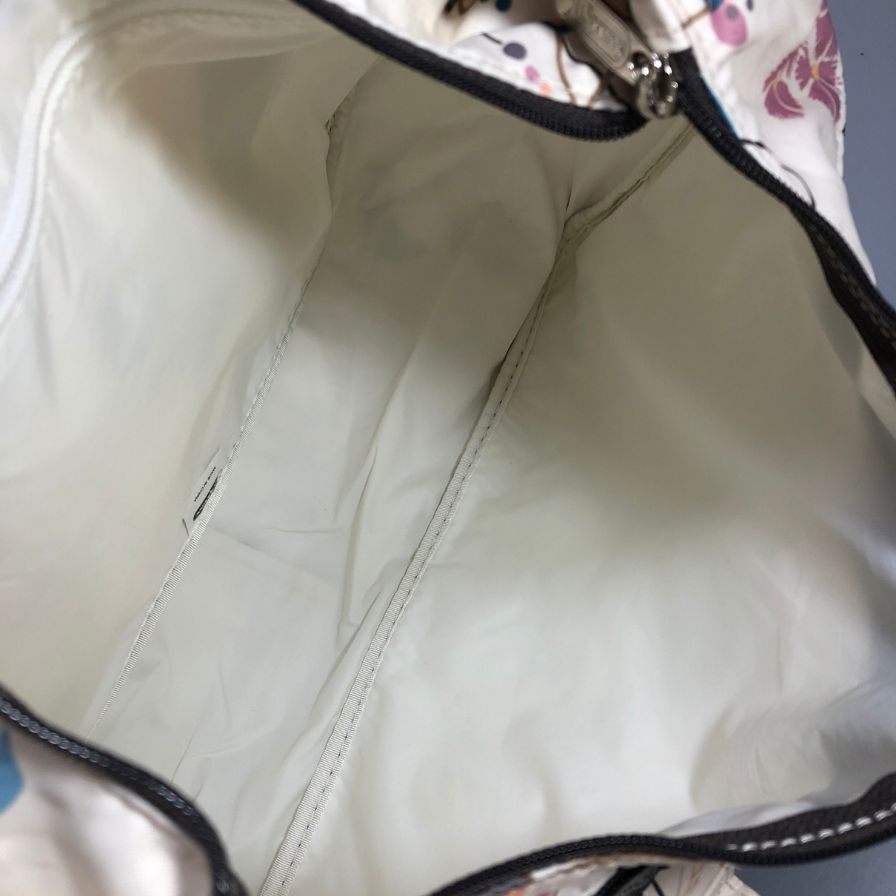 レスポートサック  ショルダーバッグ  レディース 花柄 ホワイト＆ピンク LeSportsac【AFE5】