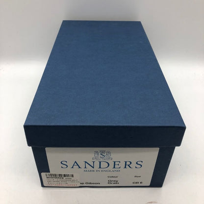 サンダース シボレザー レザーシューズ ブラック サイズ6 メンズ SANDERS 約25.0cm【AFD9-2】
