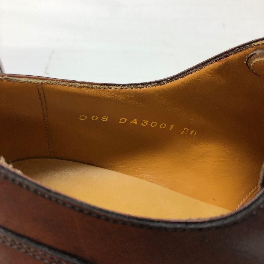 ダックス レザーシューズ ストレートチップメンズ サイズ26 ブラウン DAKS 約26.0cm【AFD4】