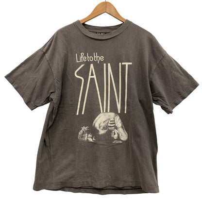 美品◆セントマイケル Tシャツ LttS 22SS サイズXL メンズ グレー SAINT MICHAEL 【AFB19】