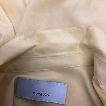 美品◆オーバーコート ウール 長袖シャツ 20ss イエロー メンズ サイズ2 OVERCOAT 【AFB28】