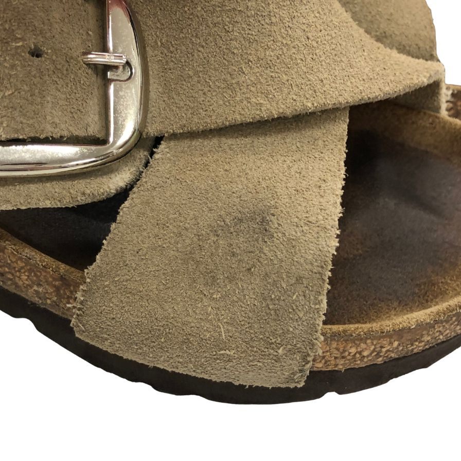 BIRKENSTOCK スエード靴 サイズ24.5cm ベージュ ビルケンシュトック サンダル スエード サイズ24.5 メンズ