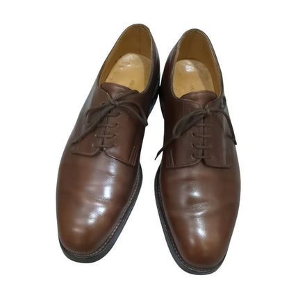 ジョンロブ 旧ロゴ プレーントゥ カーフ ブラウン メンズ サイズUK6E JOHN LOBB ビジネスシューズ 約25.0cm【LA】【中古】