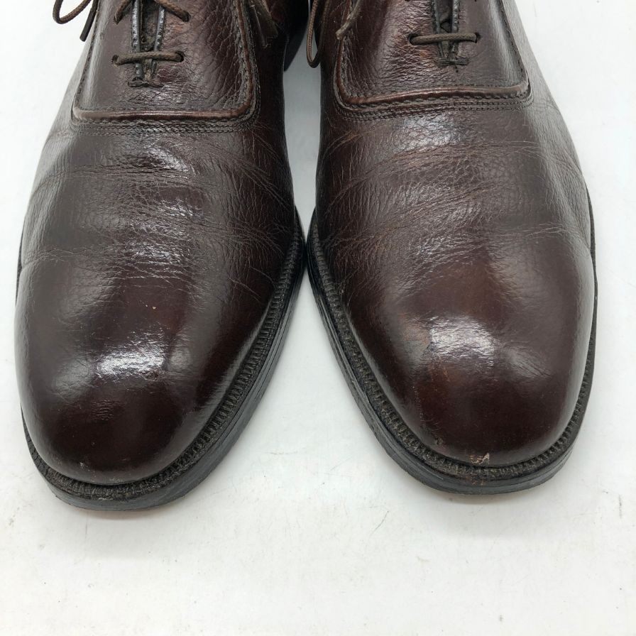 フローシャイム レザーシューズ カーフ ダークブラウン メンズ サイズ9F FLORSHEIM 約27.0cm【AFC6】