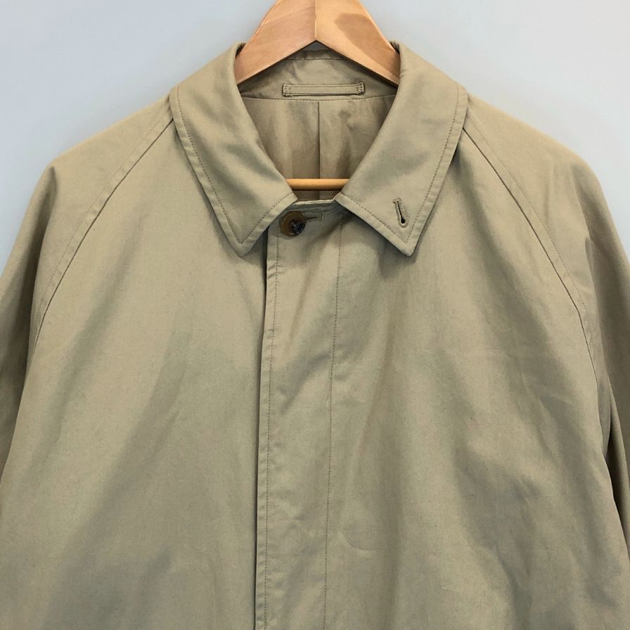 美品◆オーディナリートゥルース  ウエザー  バルマカーンコート  シングルラグラン メンズ ベージュ サイズ40 ORDINARY TRUTH 【AFA8】