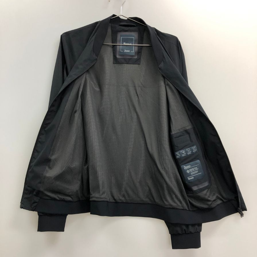 美品◆ヘルノ ラミナー MA-1型 ブルゾン ブラック サイズ50 メンズ Herno Laminar 【AFB15】