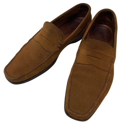 カーシュー ドライビングシューズ  スエード ブラウン サイズ6 メンズ CAR SHOE 約25.0cm【AFC53】